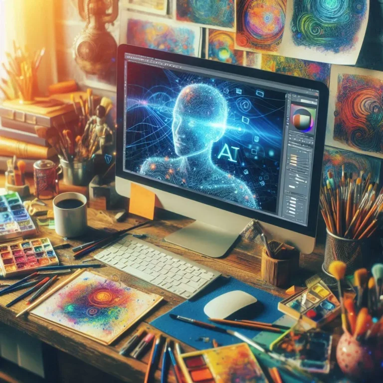 _4c31cc60-678a-401e-8f39-bdb963144a6d Colorful graphic showing popular free AI tools like ChatGPT, Bing AI, and Canva
