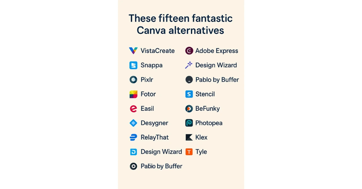 Untitled (1200 x 628 px) Canva alternatives, design tools 2025